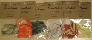 Nastrini organza 38 mm, ricamo silk ribbon