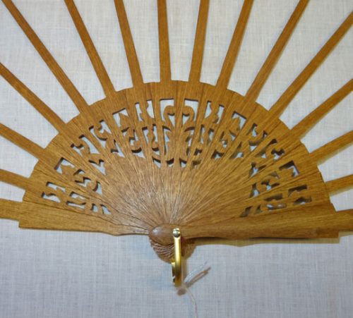 Struttura ventaglio  legno, cortesia cm 43 - immagine 4