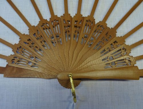 Struttura ventaglio  legno, arpa cm 43 - immagine 3