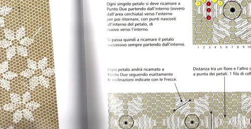 Ricamo su tulle: retini di fondo 1°, punto filza e punto rammento matteucci paola - immagine 3
