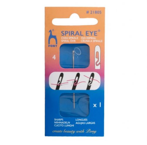 Ago con cruna a spirale / spiral eye pony  sharp lungo n°4