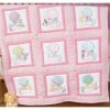 Nursery quilt blocks 9"x9": 12 sunbonnet babies , jack dempsey stamped